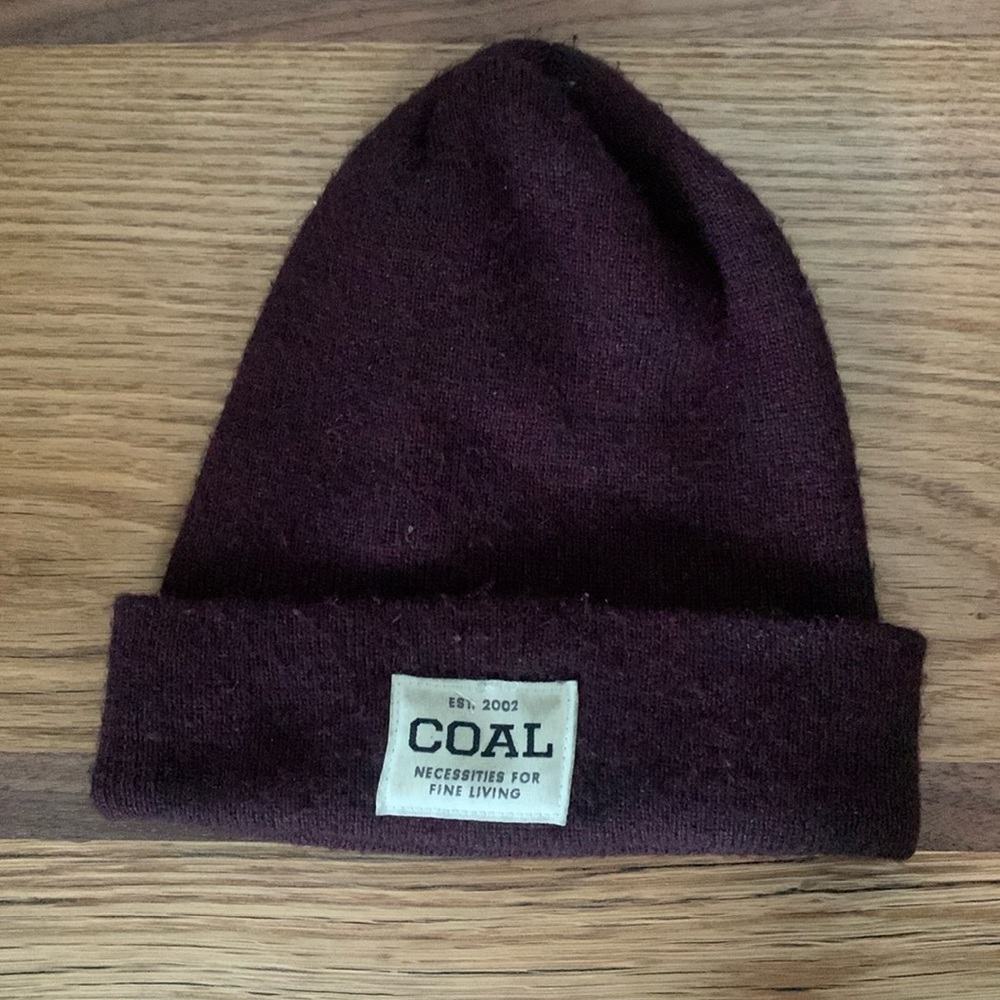 COAL maroon beanie